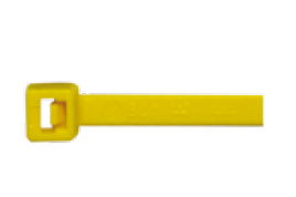 Sťahovacie pásky - žlté, 140x3,5 mm, 100 ks