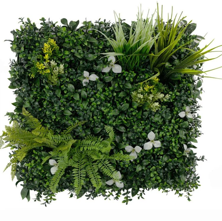 MINI WALL GREEN orchid and fern, dielec 50 x 50 cm