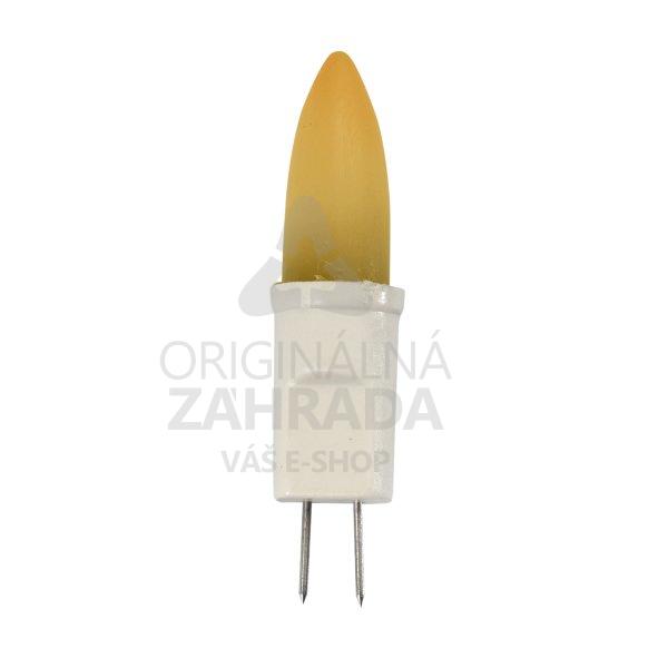 LED žiarovka, patice G4, 1 W, efekt sviečky
