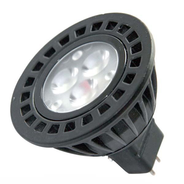 Power LED MR16, 12 V AC, GU 5.3, 3 W, teplá biela