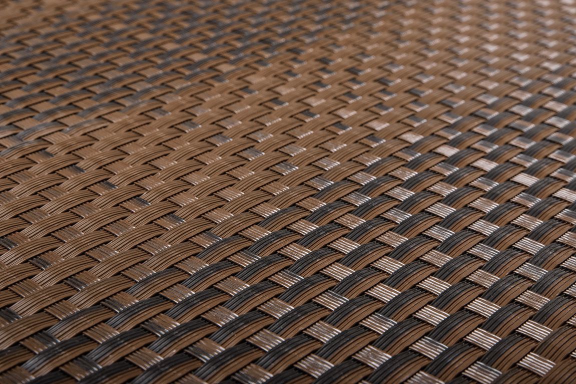 Umelý ratan - čierno-hnedá, balenie 1x20m