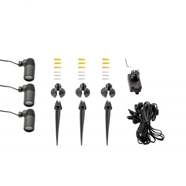 Alder sada, 3x 2 W, LED