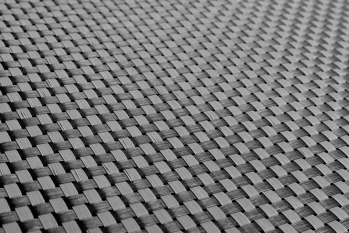 Umelý ratan - čierno-šedá, balenie 0,9x20m