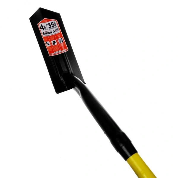 Drážkovacia lopata 4" S550 so sklolaminátovou násadou a mäkčeným úchytom, 35°