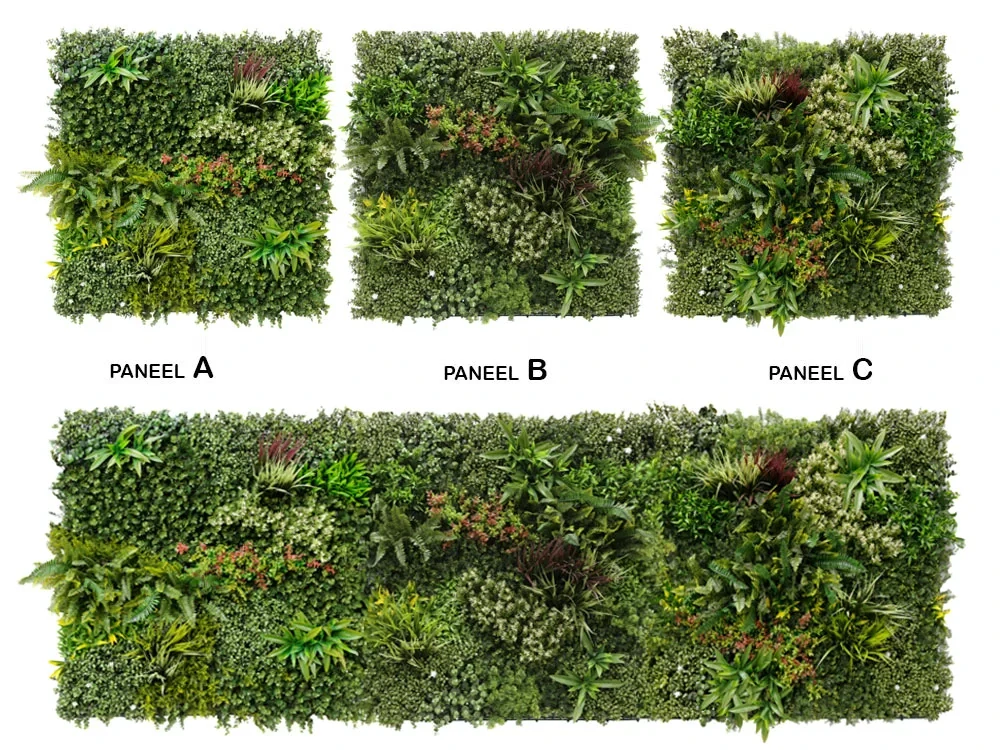 WALL GREEN color mix JUNGLE, dielec 100 x 100 cm