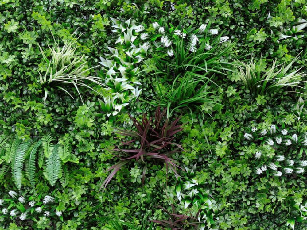 WALL GREEN color grass, dielec 100 x 100 cm