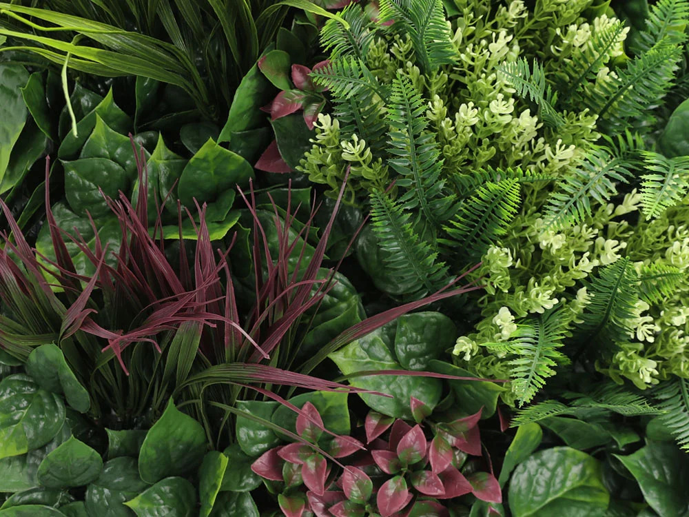 MINI WALL GREEN rich mix of plants, dielec 50 x 50 cm
