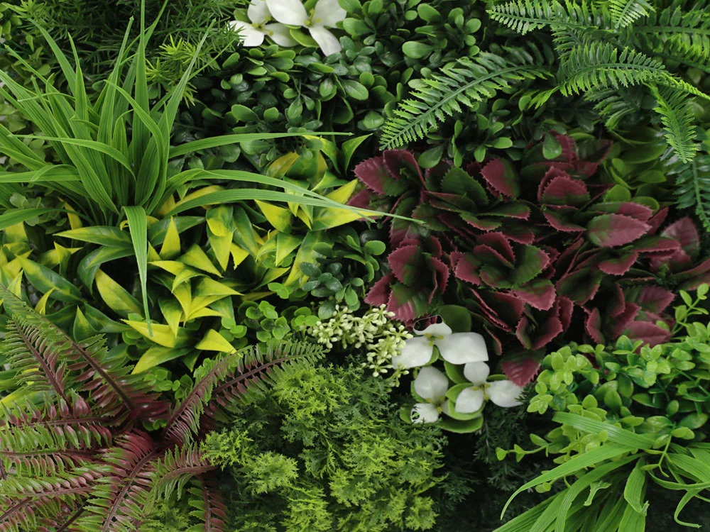 MINI WALL GREEN rich mix of plants 2, dielec 50 x 50 cm