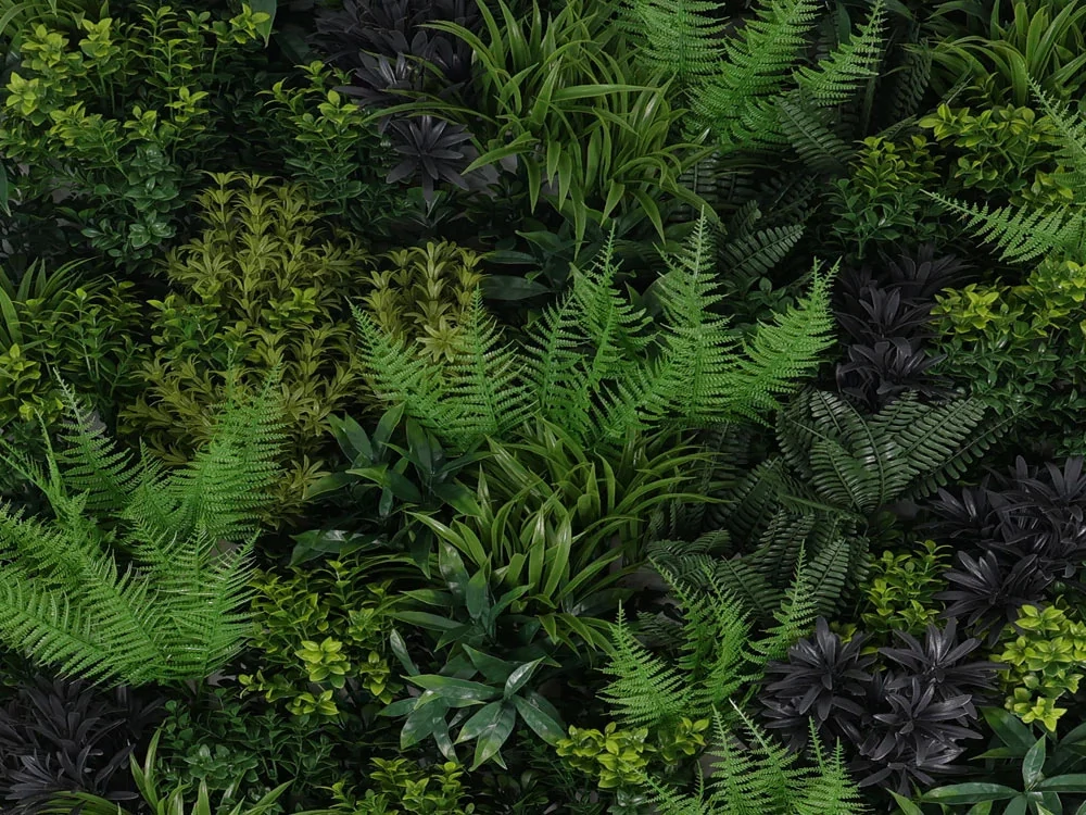 WALL GREEN Fern fantasy, dielec 100 x 100 cm