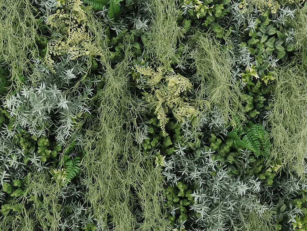 WALL GREEN spanish moss, dielec 100 x 100 cm