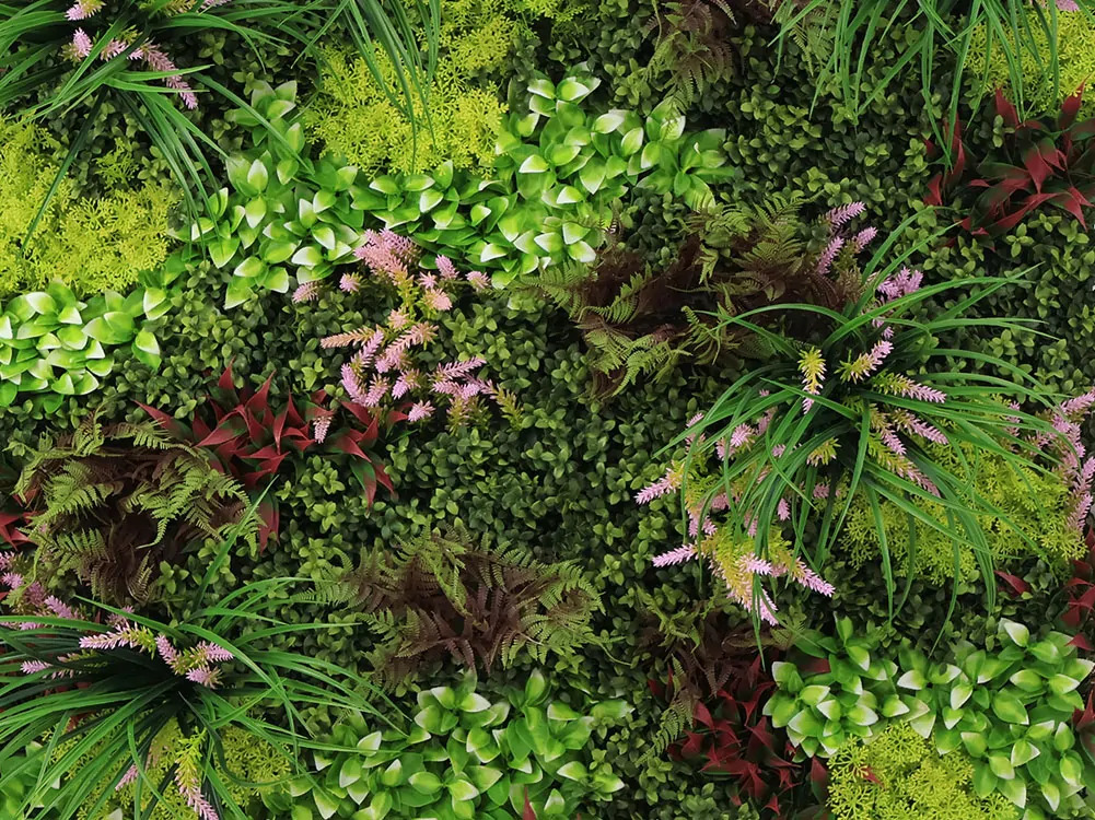 WALL GREEN Heather moss plant, dielec 100 x 100 cm
