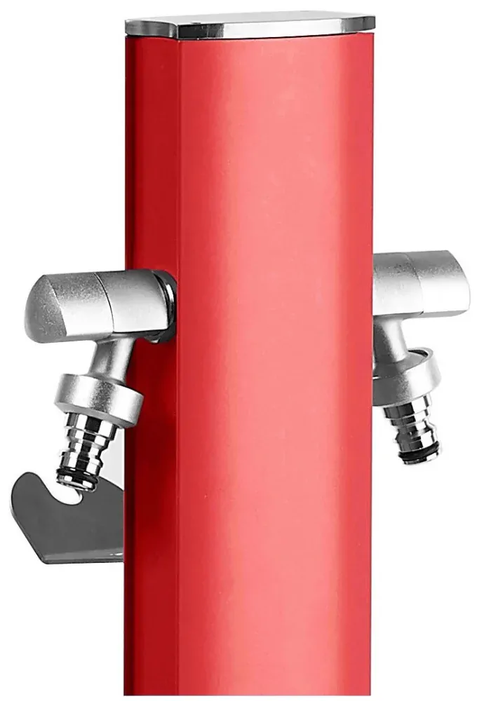 Záhradný stĺpik TOTEM - červený