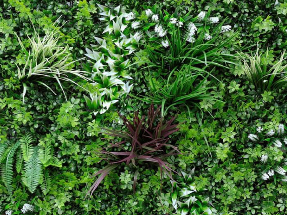 WALL GREEN color grass, dielec 100 x 100 cm