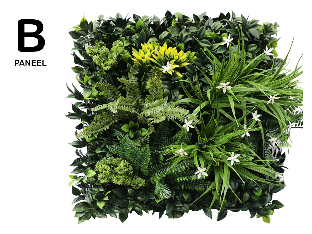 MINI WALL GREEN moss fern, dielec 50 x 50 cm