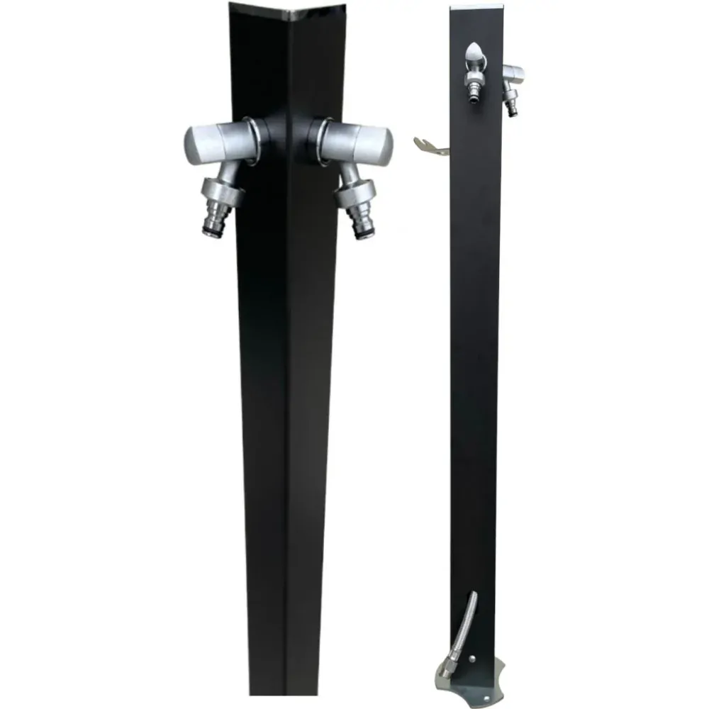 Záhradný stĺpik TRIA - čierny