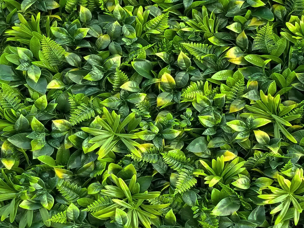 MINI WALL GREEN yellow Fern 2, dielec 50 x 50 cm