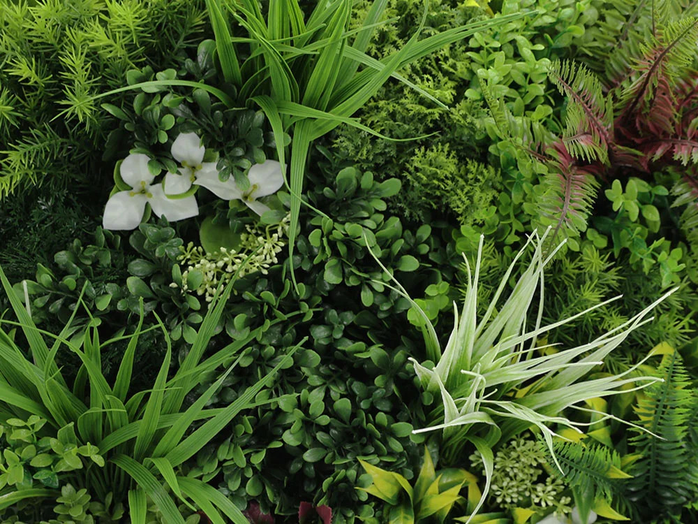 MINI WALL GREEN rich mix of plants 2, dielec 50 x 50 cm