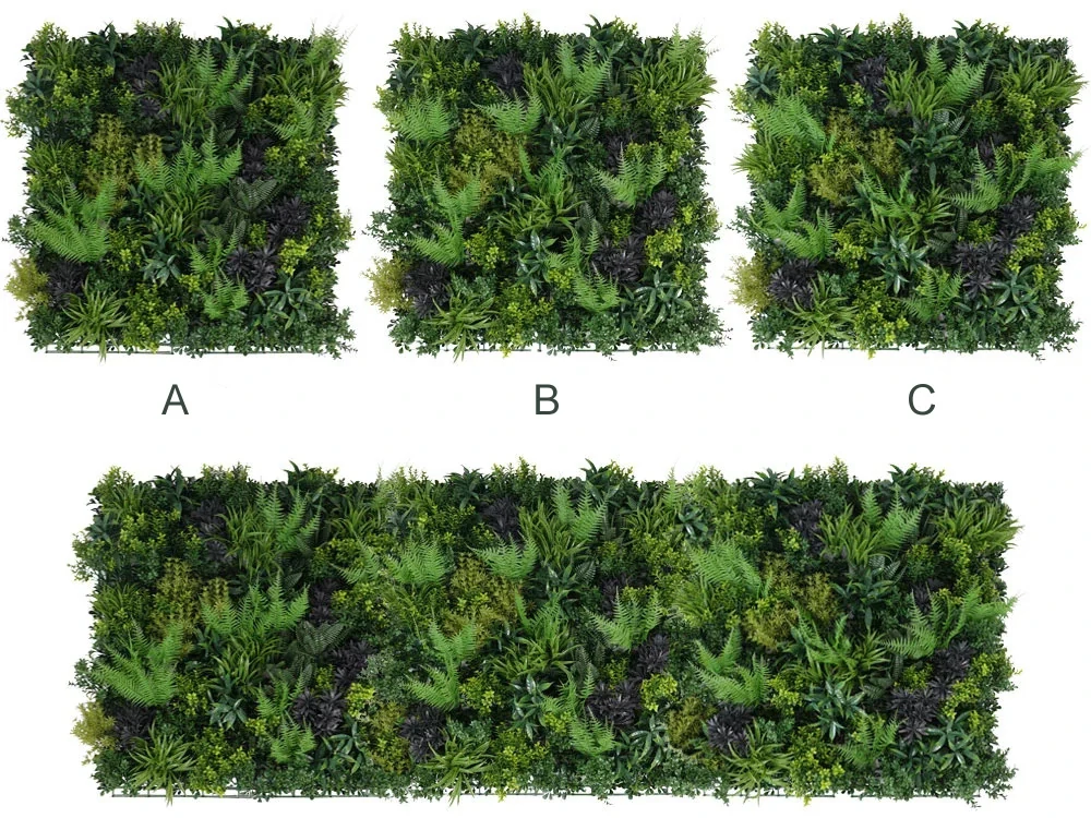 WALL GREEN Fern fantasy, dielec 100 x 100 cm