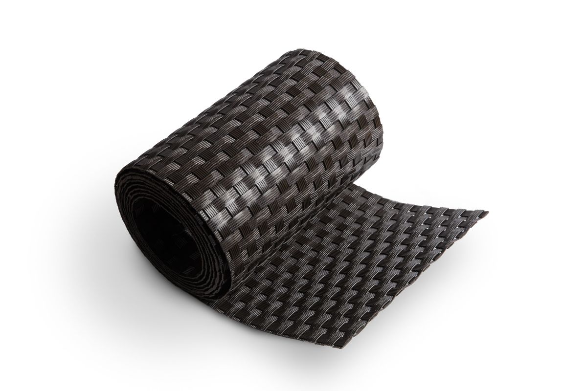 Ratanový tieniaci pás - tmavo hnedá, 19cm x 2,55m