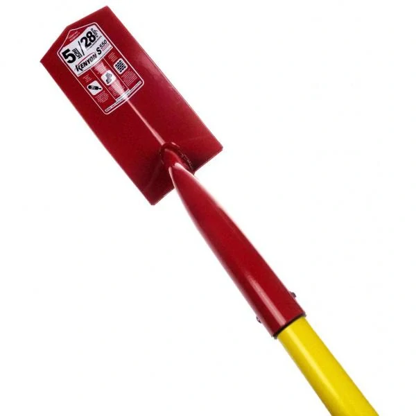 Drážkovacia lopata 5" S550 so sklolaminátovou násadou a mäkčeným úchytom, 28°