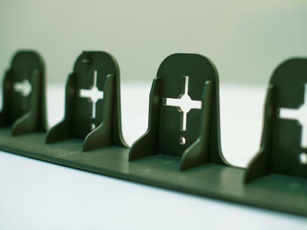 Flexi neviditeľný obrubník , výška 45 mm - zelený