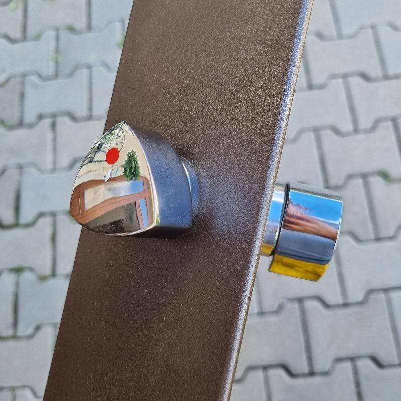 Záhradná sprcha TRIA - olivovo zelená