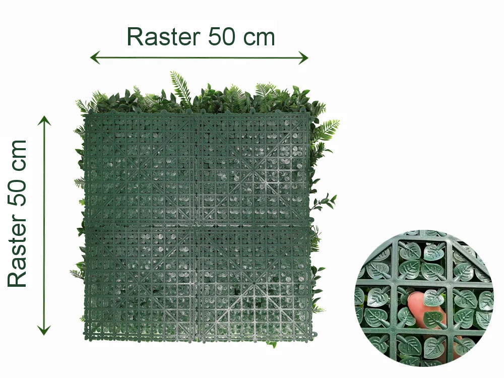 MINI WALL GREEN Fern, dielec 50 x 50 cm