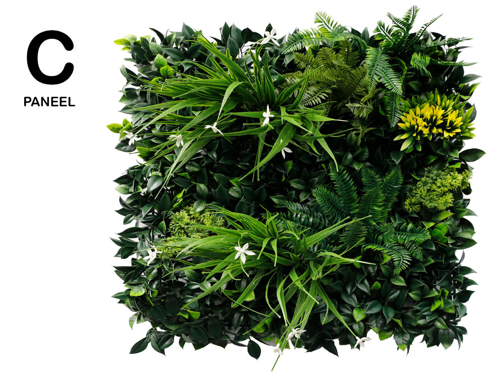 MINI WALL GREEN moss fern, dielec 50 x 50 cm