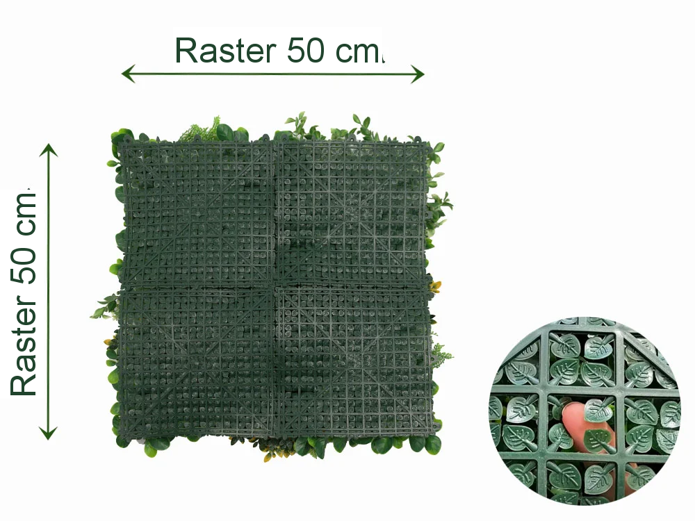 MINI WALL GREEN orange bush, dielec 50 x 50 cm