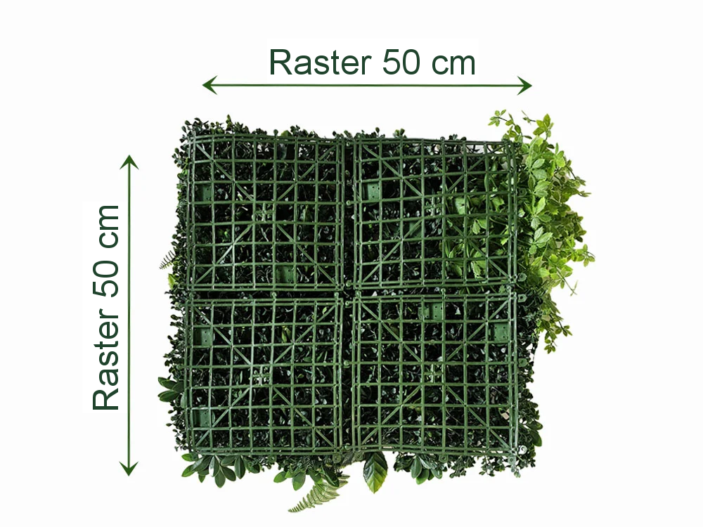 MINI WALL GREEN  herb variation, dielec 50 x 50 cm