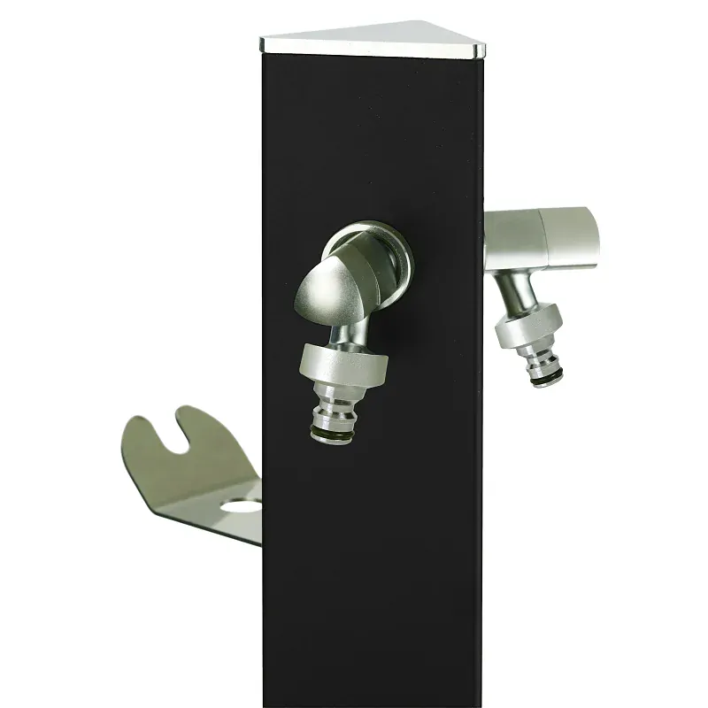 Záhradný stĺpik TRIA - čierny