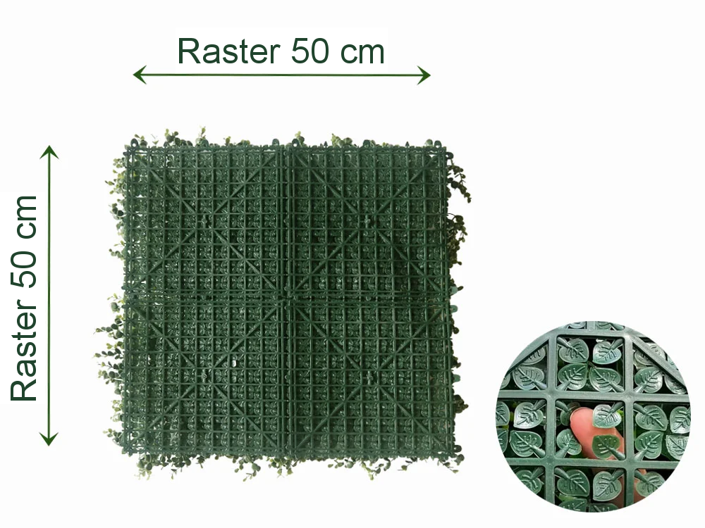 Buxus long green, dielec 50 x 50 cm