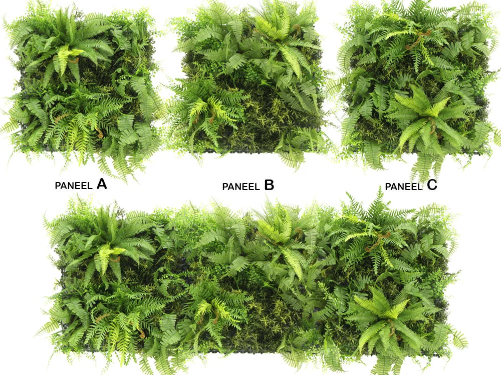 MINI WALL GREEN bush fern, dielec 50 x 50 cm