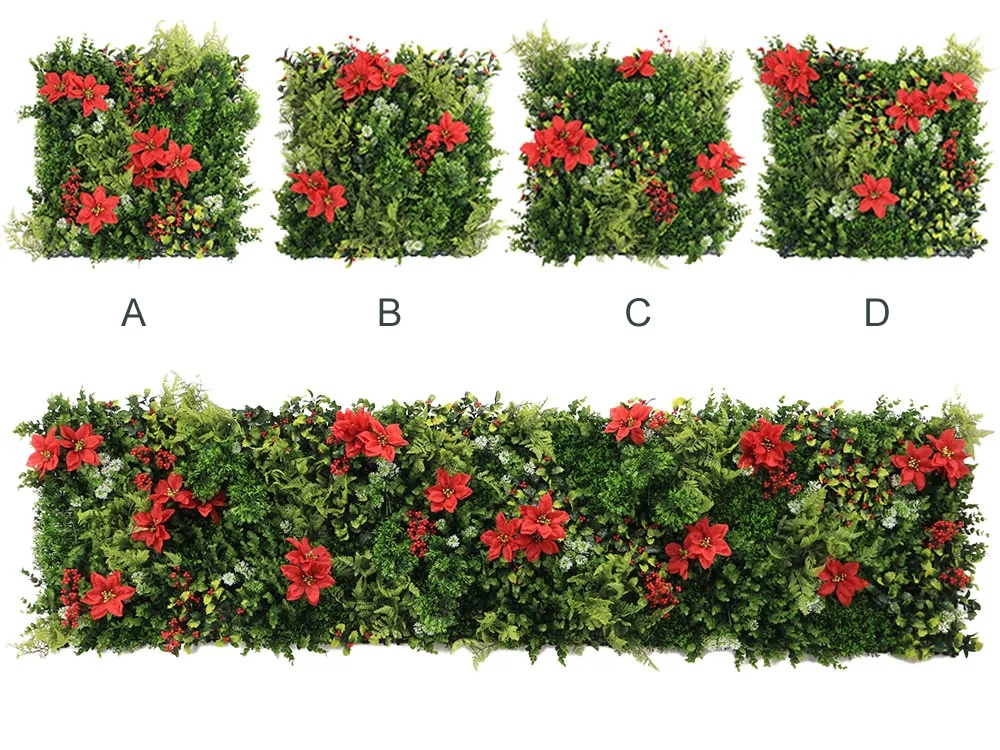 MINI WALL GREEN Christmas star 2, dielec 50 x 50 cm