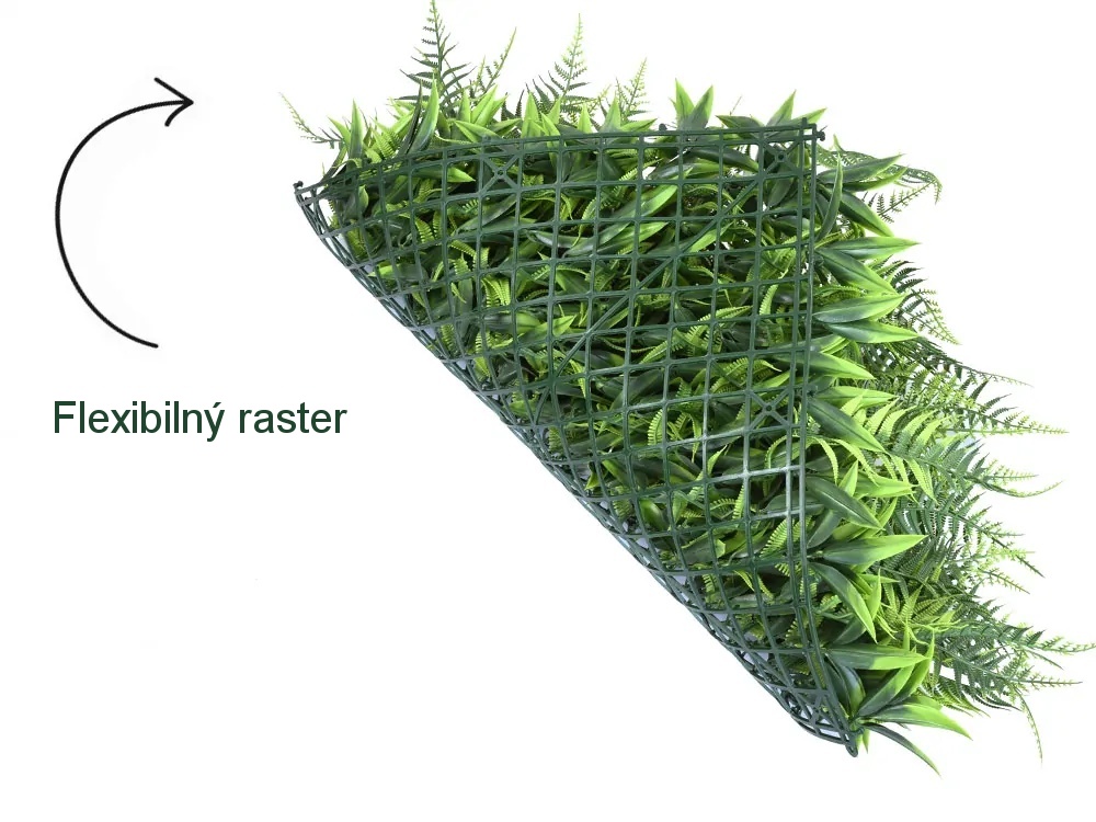 MINI WALL GREEN bush, dielec 50 x 50 cm