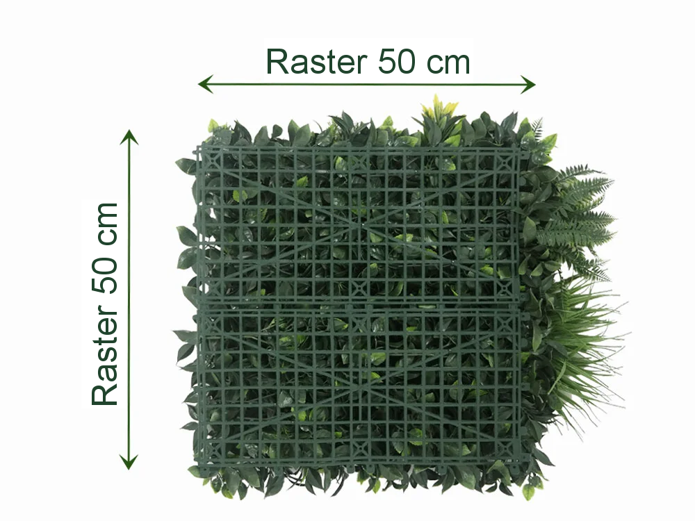 MINI WALL GREEN moss fern, dielec 50 x 50 cm