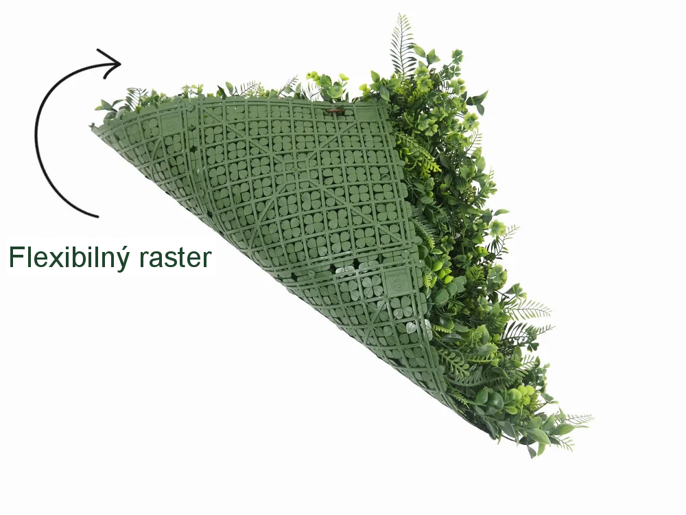 MINI WALL GREEN Fern and clover, dielec 50 x 50 cm