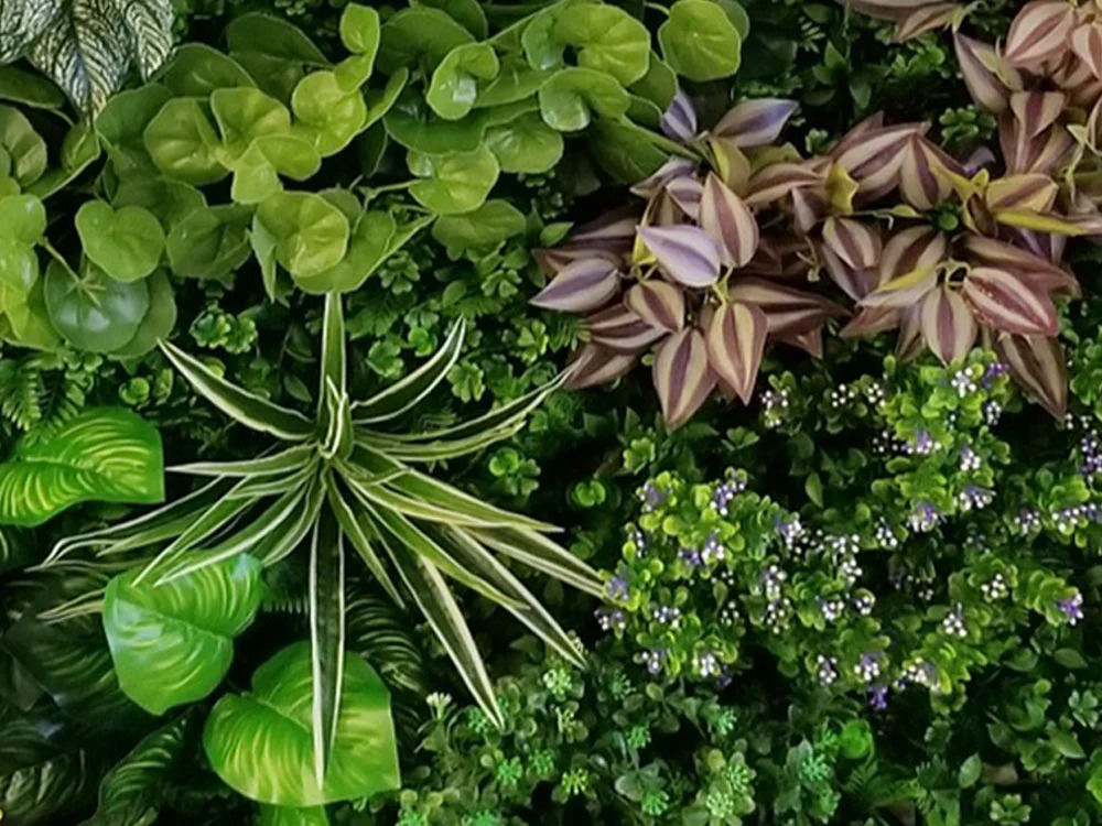 Variabilný WALL GREEN Pilea, dielec 100 x 100 cm