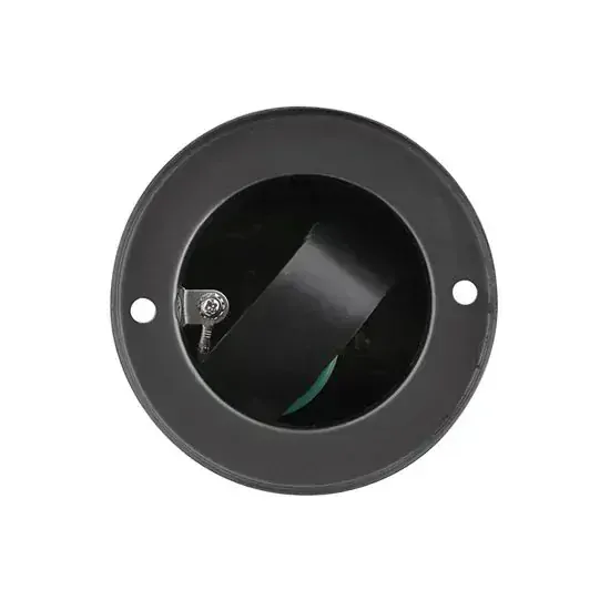 Záhradný stĺpik - 2 zásuvky, valec, čierny