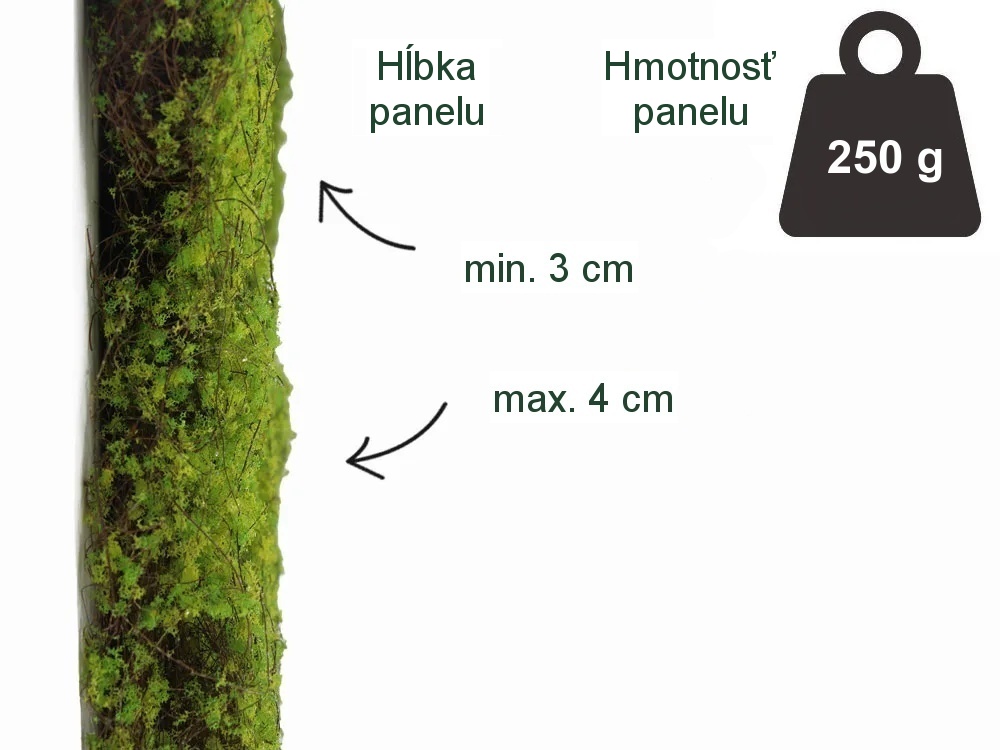 Fine moss light green, dielec 50 x 50 cm