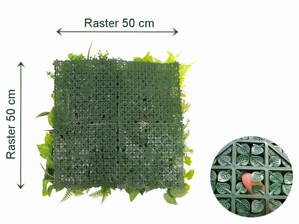 MINI WALL GREEN Monstera, dielec 50 x 50 cm