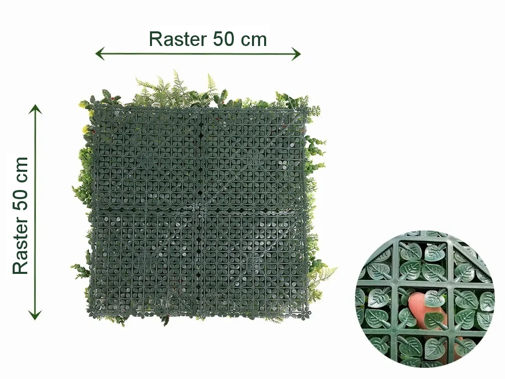 MINI WALL GREEN Christmas star 2, dielec 50 x 50 cm