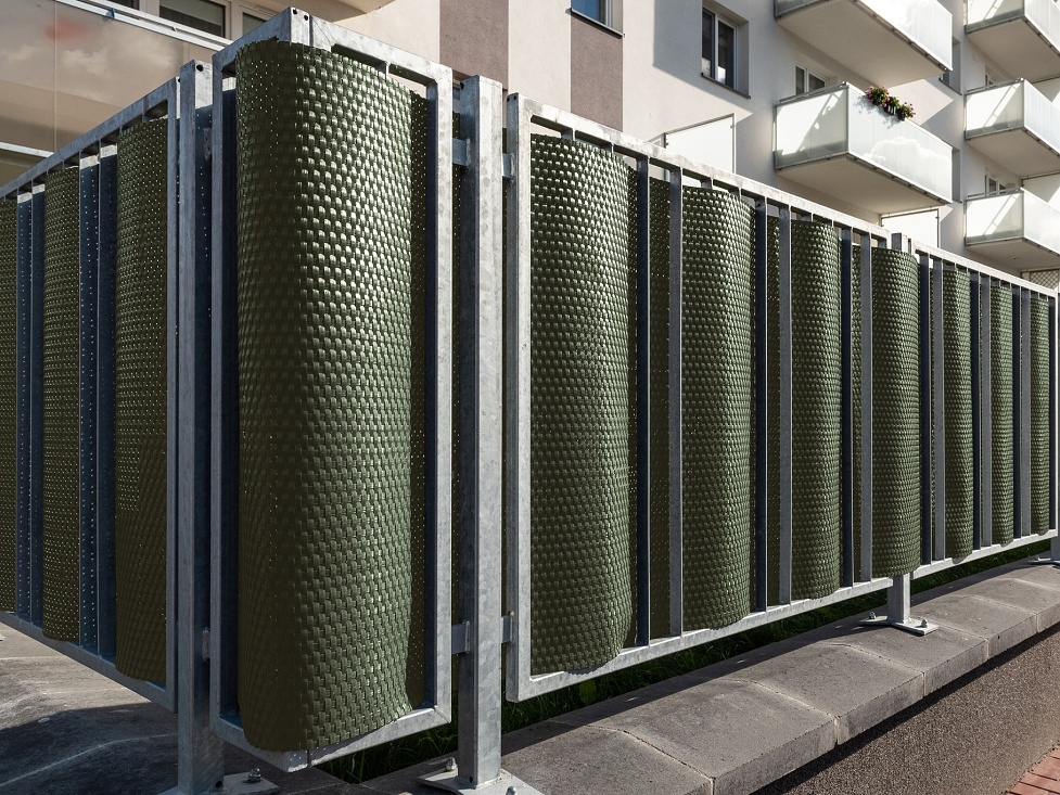 Umelý ratan - čierno-bielá, balenie 1x20m