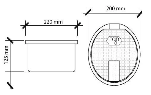 GARD-RAIN 15-ND s mosadzným ventilom