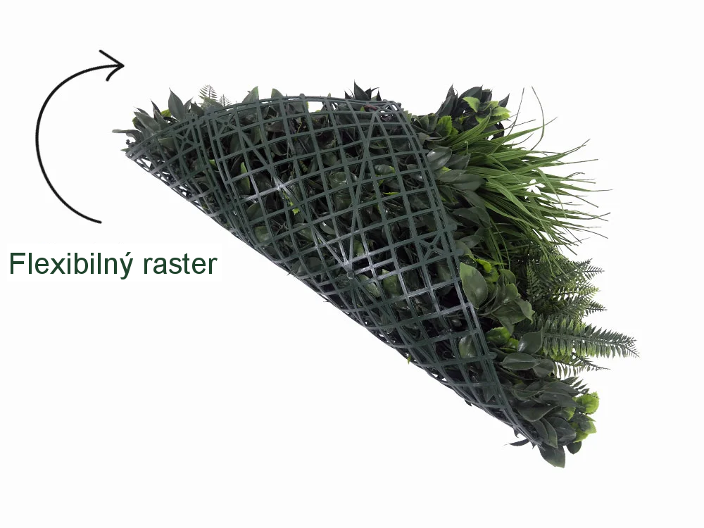 MINI WALL GREEN moss fern, dielec 50 x 50 cm