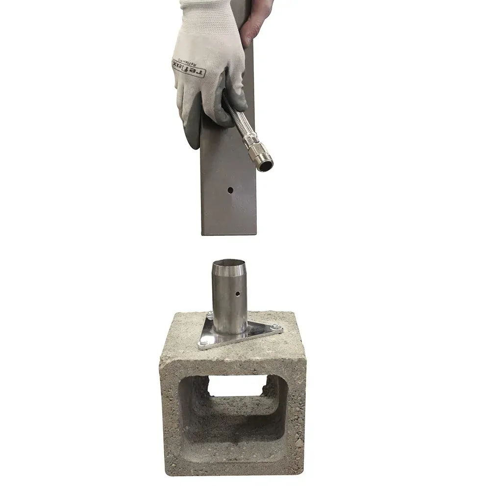 Záhradný stĺpik TRIA - čierny