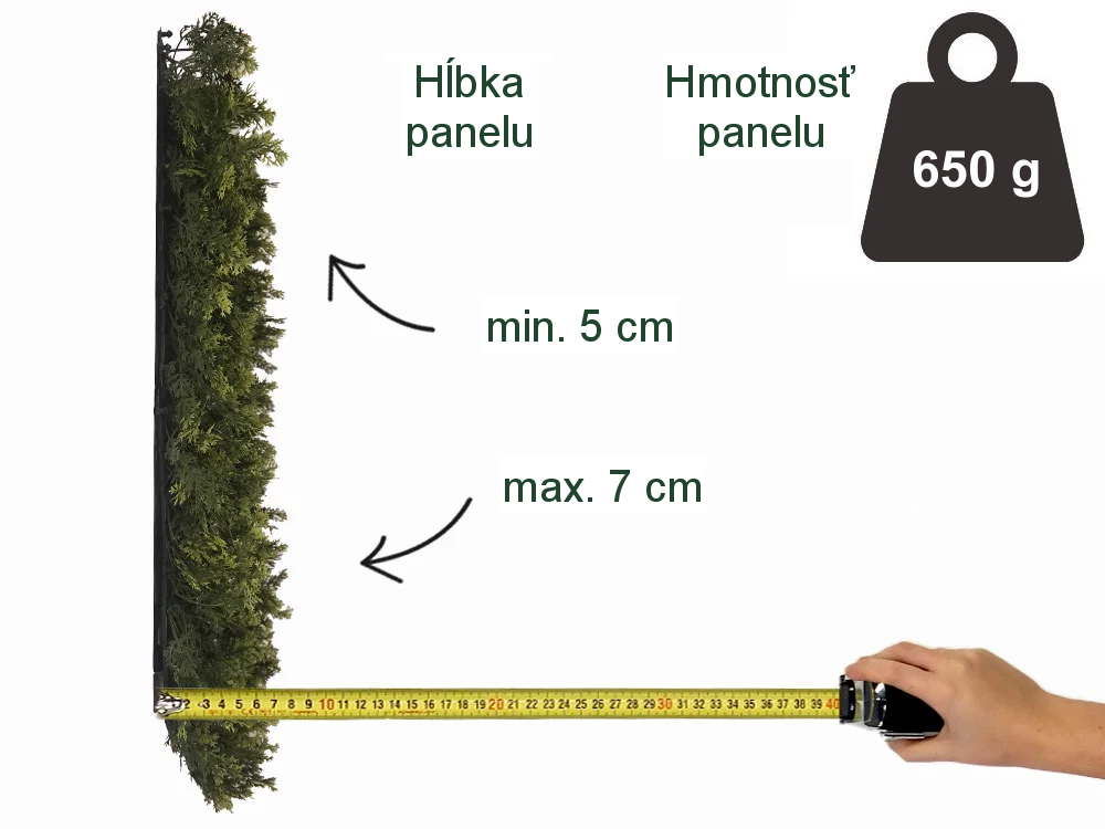 THUJA green, dielec 50 x 50 cm