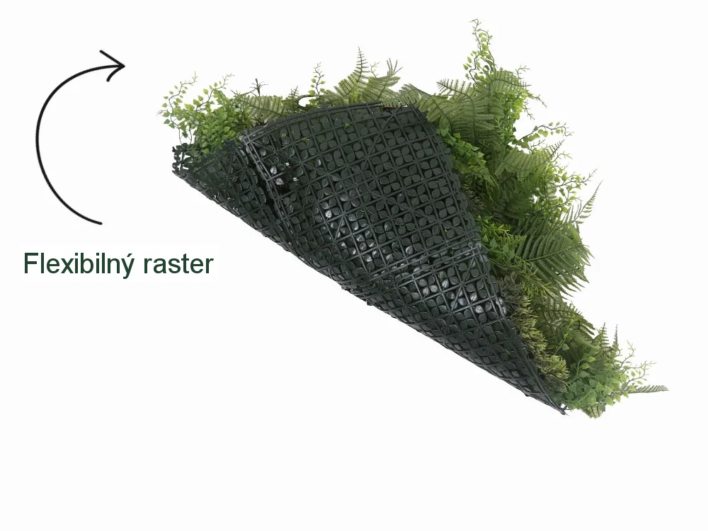MINI WALL GREEN Dicksonia tree fern, dielec 50 x 50 cm