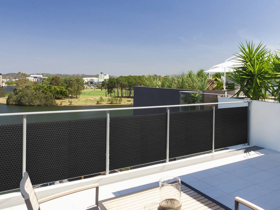 Umelý ratan - čierno-bielá, balenie 1x20m