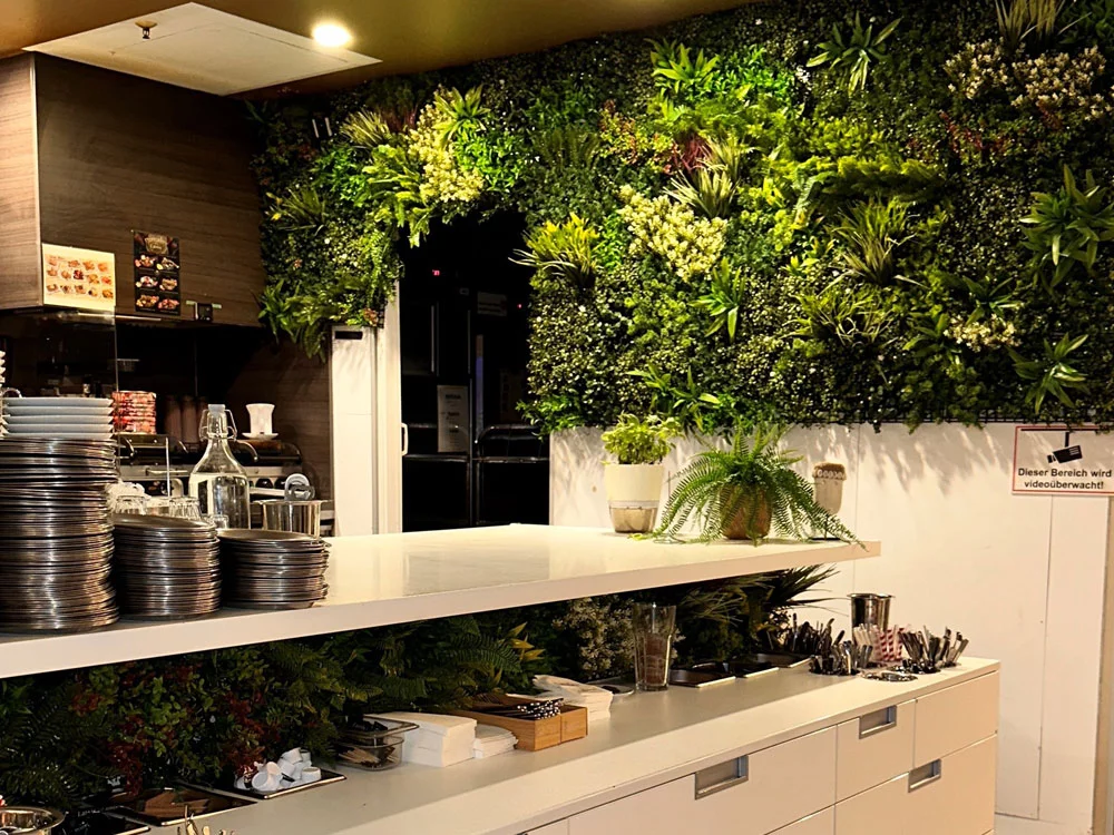 WALL GREEN color mix JUNGLE, dielec 100 x 100 cm